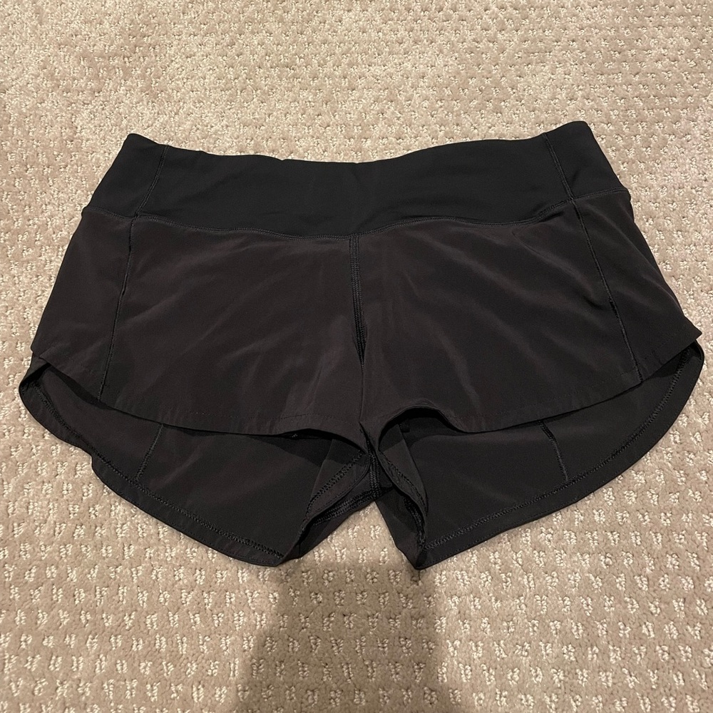 Lululemon Black Speed Up Shorts